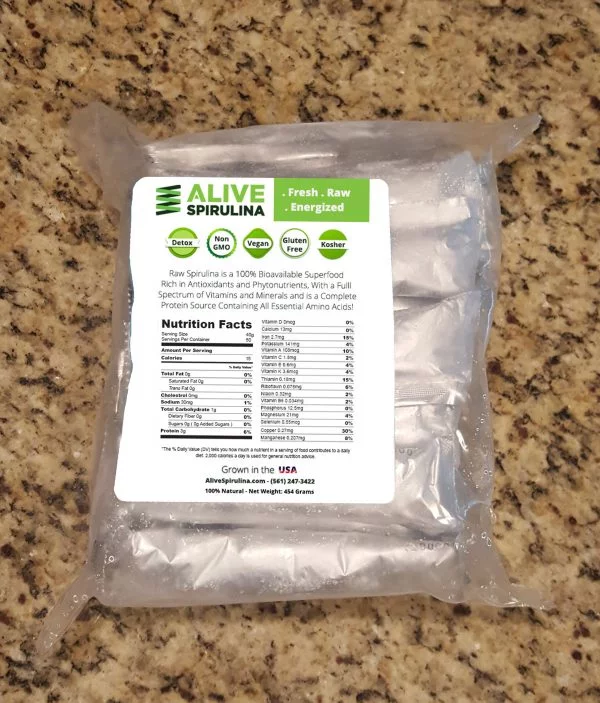 Fresh Alive Spirulina Package of 50